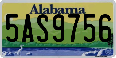 AL license plate 5AS9756
