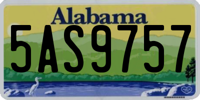 AL license plate 5AS9757