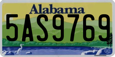 AL license plate 5AS9769