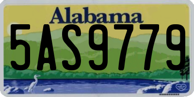 AL license plate 5AS9779