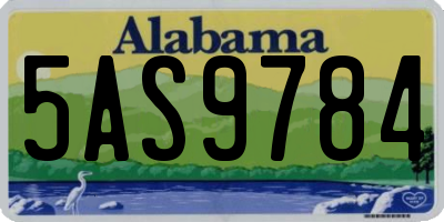 AL license plate 5AS9784