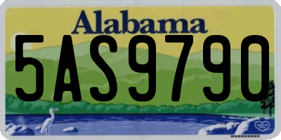 AL license plate 5AS9790