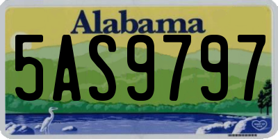 AL license plate 5AS9797