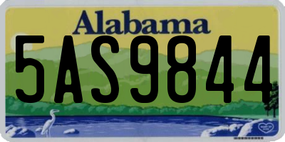 AL license plate 5AS9844