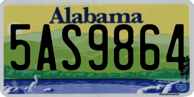 AL license plate 5AS9864
