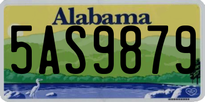 AL license plate 5AS9879