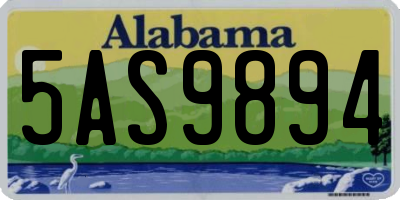 AL license plate 5AS9894