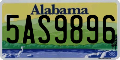 AL license plate 5AS9896