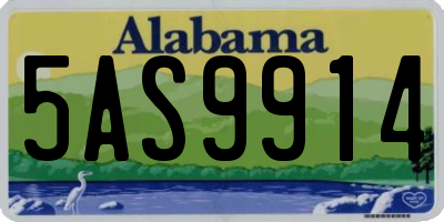 AL license plate 5AS9914