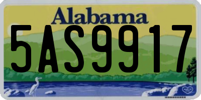 AL license plate 5AS9917
