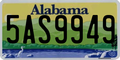 AL license plate 5AS9949