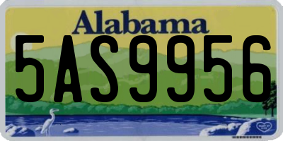 AL license plate 5AS9956