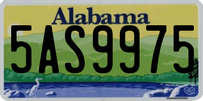 AL license plate 5AS9975