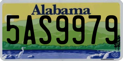 AL license plate 5AS9979