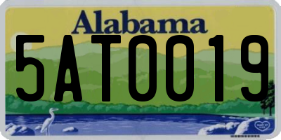 AL license plate 5AT0019