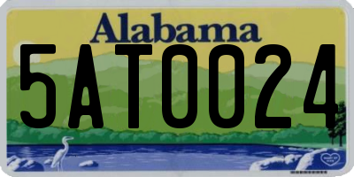 AL license plate 5AT0024