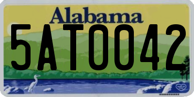 AL license plate 5AT0042