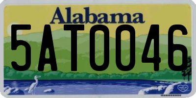 AL license plate 5AT0046