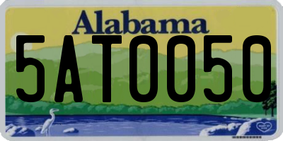 AL license plate 5AT0050