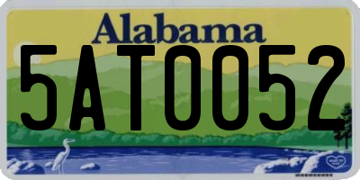 AL license plate 5AT0052