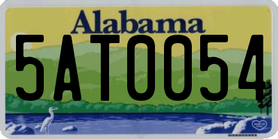 AL license plate 5AT0054