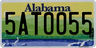 AL license plate 5AT0055