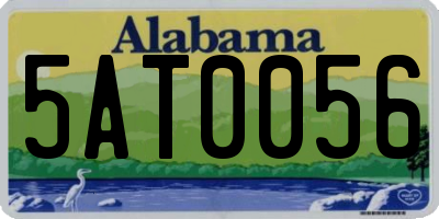 AL license plate 5AT0056