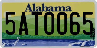 AL license plate 5AT0065