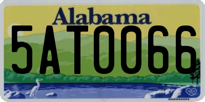 AL license plate 5AT0066