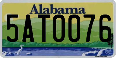 AL license plate 5AT0076