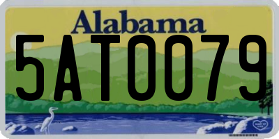 AL license plate 5AT0079