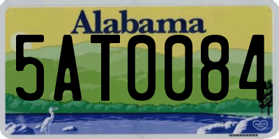 AL license plate 5AT0084