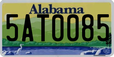 AL license plate 5AT0085