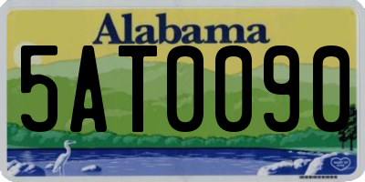 AL license plate 5AT0090