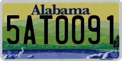 AL license plate 5AT0091