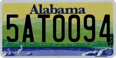 AL license plate 5AT0094