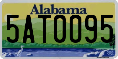 AL license plate 5AT0095