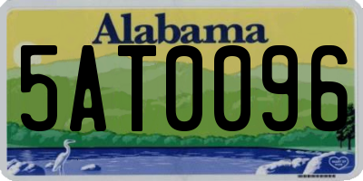 AL license plate 5AT0096