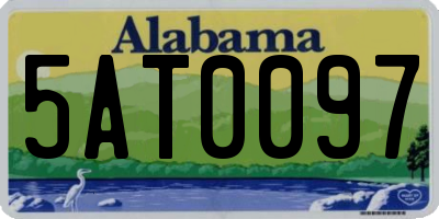 AL license plate 5AT0097