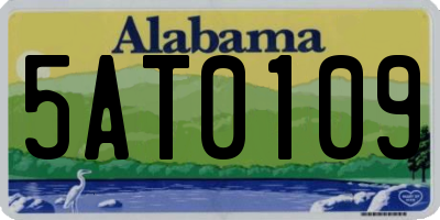 AL license plate 5AT0109