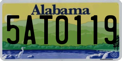 AL license plate 5AT0119