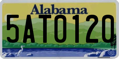 AL license plate 5AT0120