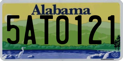 AL license plate 5AT0121