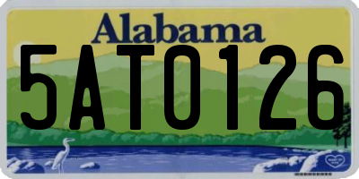 AL license plate 5AT0126