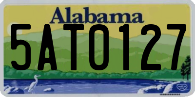 AL license plate 5AT0127