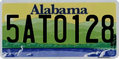 AL license plate 5AT0128