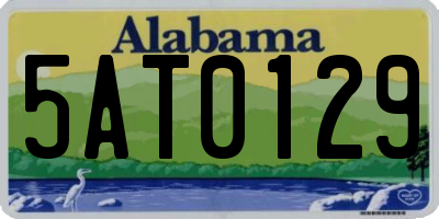 AL license plate 5AT0129