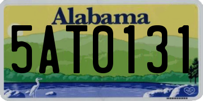 AL license plate 5AT0131