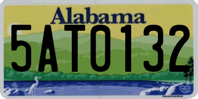 AL license plate 5AT0132