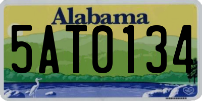 AL license plate 5AT0134